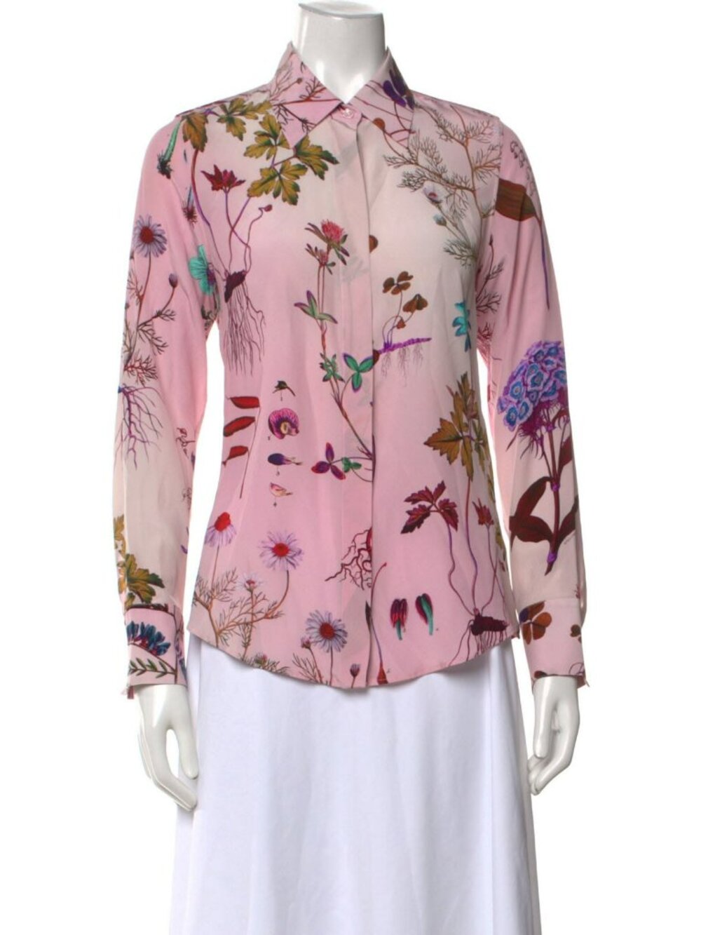 Stella McCartney Floral Silk Shirt S